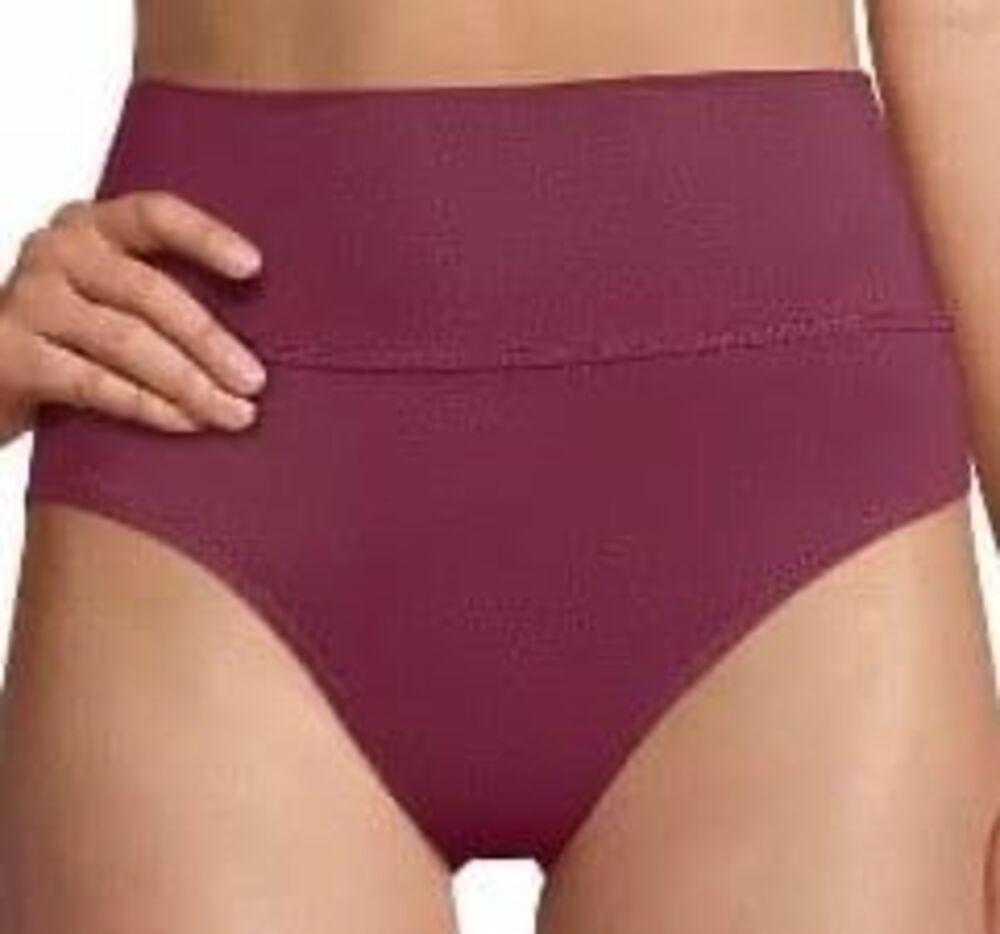 Lands' End Chlorine Resistant Fold Over High Waisted Bikini Bottoms Size 8 New